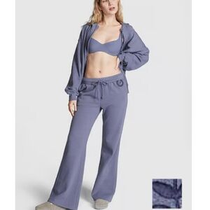 PINK Ivy Fleece Sweatpants - Dusty Iris
